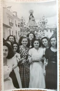 Fotografia antiga: CHIVA VALENCIA CORONACION DE NUESTRA SEÑORA DEL CASTILLO 1949